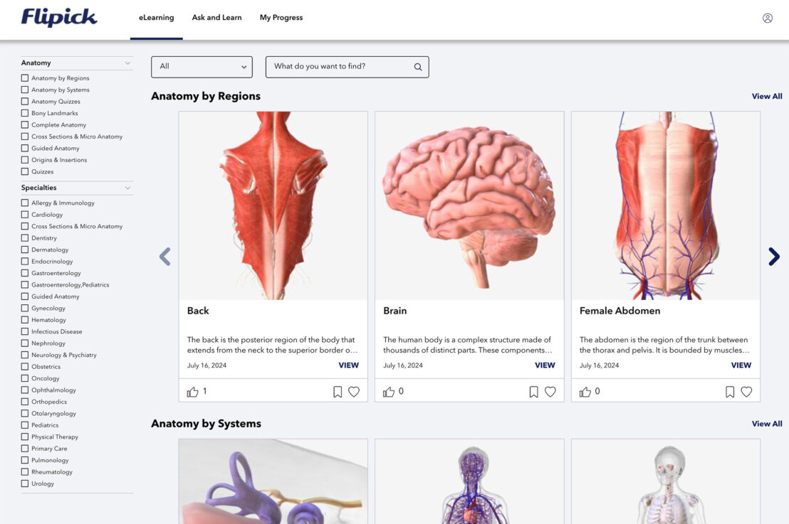Transforming Medical Education with Flipick LMS and BioDigital’s 3D Anatomy